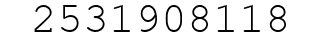 Number 2531908118.
