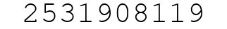 Number 2531908119.