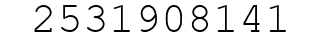 Number 2531908141.