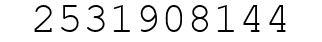 Number 2531908144.