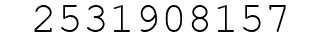 Number 2531908157.