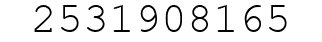 Number 2531908165.