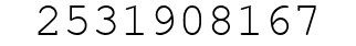 Number 2531908167.