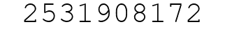 Number 2531908172.