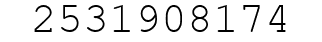 Number 2531908174.