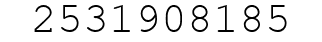 Number 2531908185.