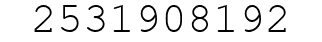 Number 2531908192.