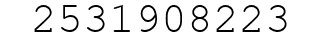 Number 2531908223.