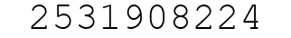 Number 2531908224.