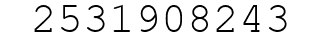 Number 2531908243.
