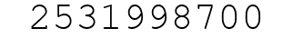 Number 2531998700.
