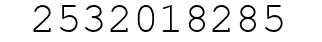 Number 2532018285.