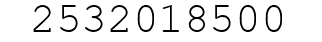 Number 2532018500.