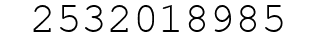 Number 2532018985.