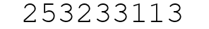Number 253233113.