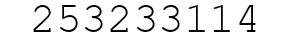 Number 253233114.