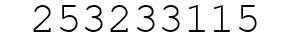 Number 253233115.
