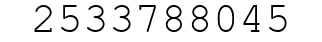 Number 2533788045.
