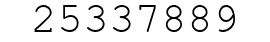 Number 25337889.