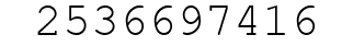 Number 2536697416.