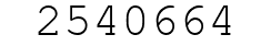 Number 2540664.