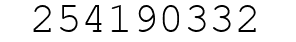 Number 254190332.
