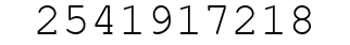 Number 2541917218.