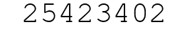 Number 25423402.