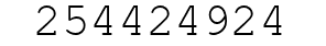 Number 254424924.