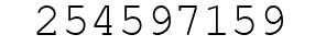 Number 254597159.