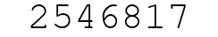 Number 2546817.