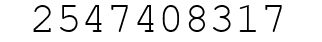 Number 2547408317.