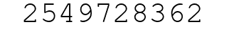 Number 2549728362.