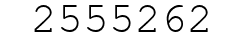 Number 2555262.