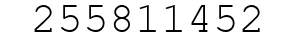 Number 255811452.