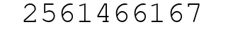 Number 2561466167.