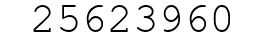 Number 25623960.