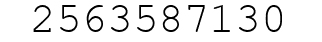 Number 2563587130.