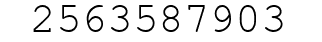 Number 2563587903.