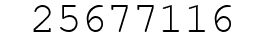 Number 25677116.
