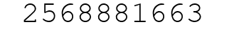 Number 2568881663.