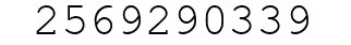 Number 2569290339.