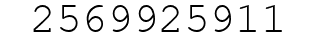 Number 2569925911.