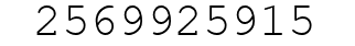 Number 2569925915.