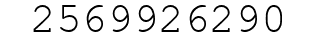 Number 2569926290.