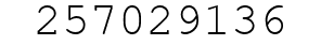 Number 257029136.