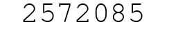 Number 2572085.