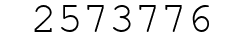 Number 2573776.