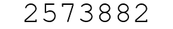 Number 2573882.