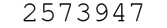 Number 2573947.